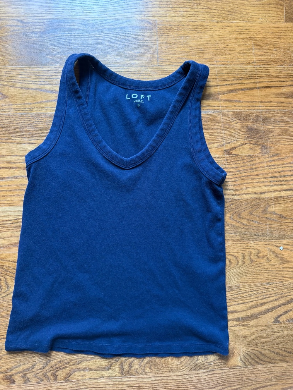 LOFT Navy Blue Tank Top